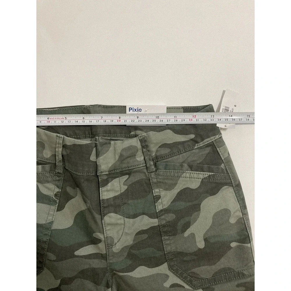 Old Navy Camo Pixie Pants Skinny Leg Green Size 0 New - Picture 4 of 6